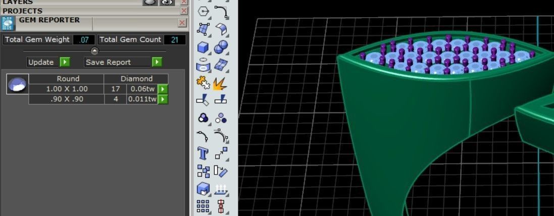 2 sided marquise ring with stones and enamel 3D print model_2