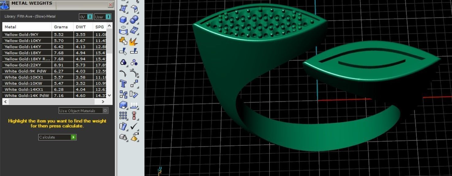 2 sided marquise ring with stones and enamel 3D print model_1