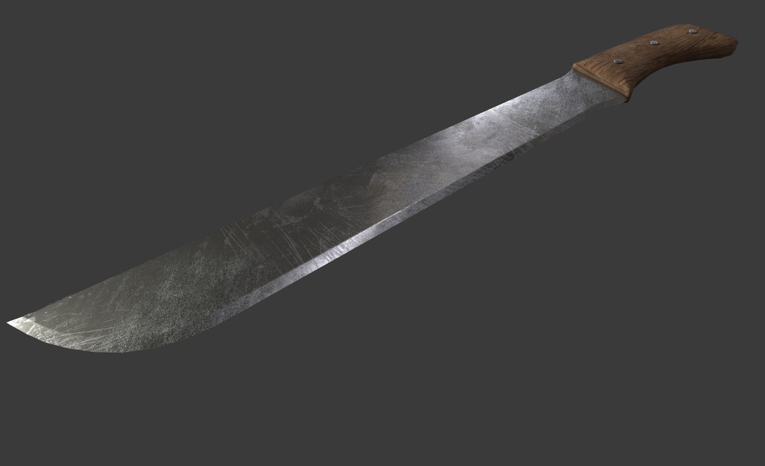 Machete Low Poly Low-poly 3D model_3