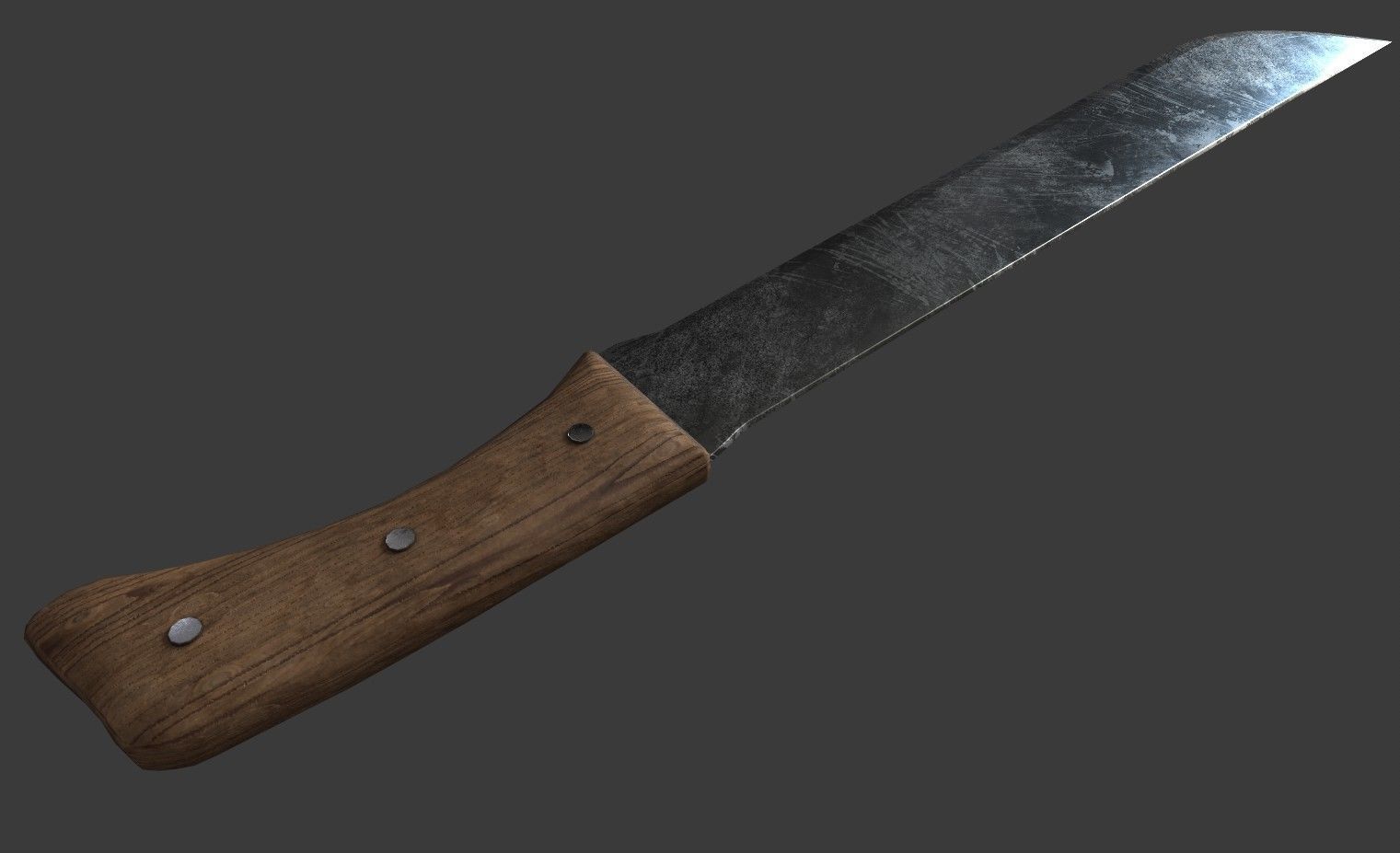 Machete Low Poly Low-poly 3D model_5