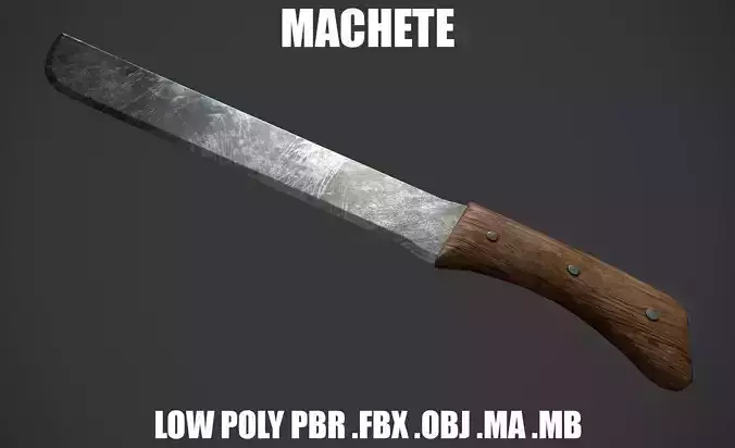 Machete Low Poly
