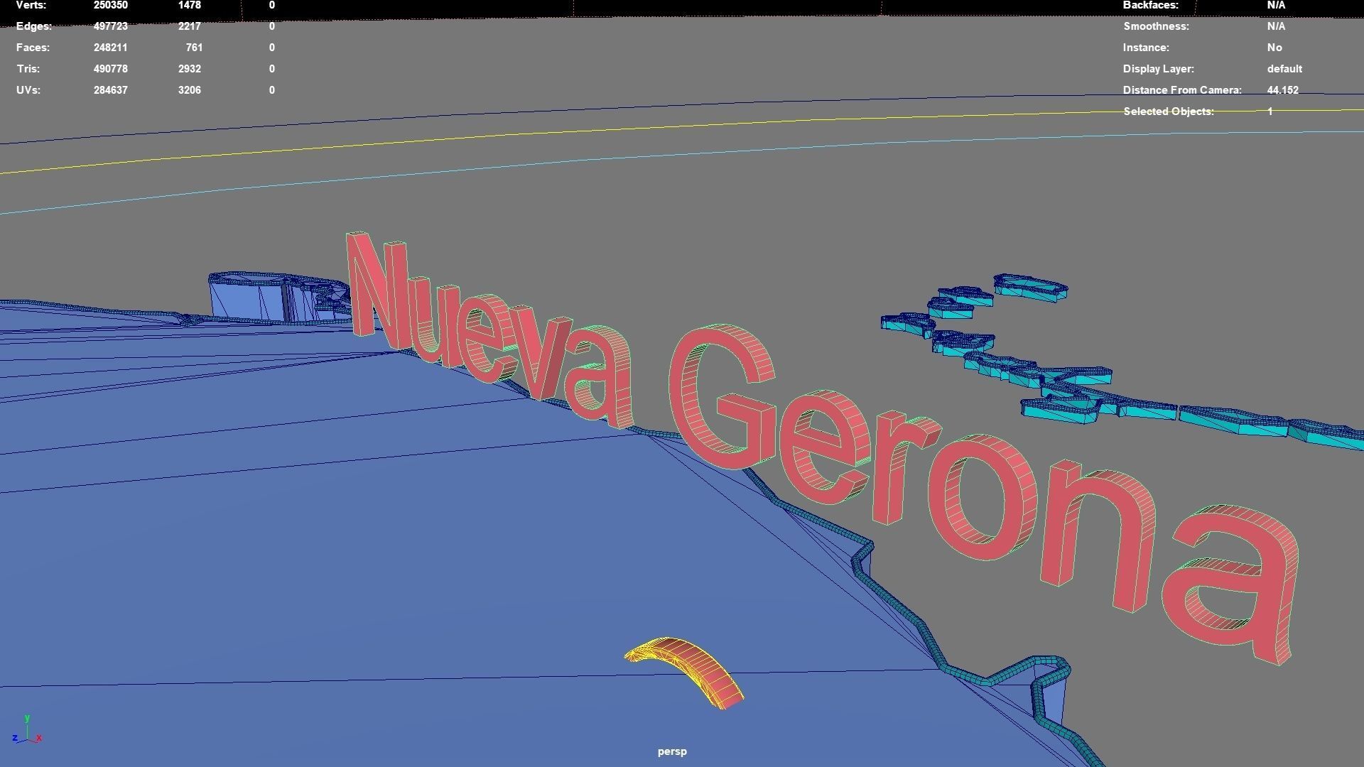 Isle of Youth  Cuba map region geography political geographic 3D model_8