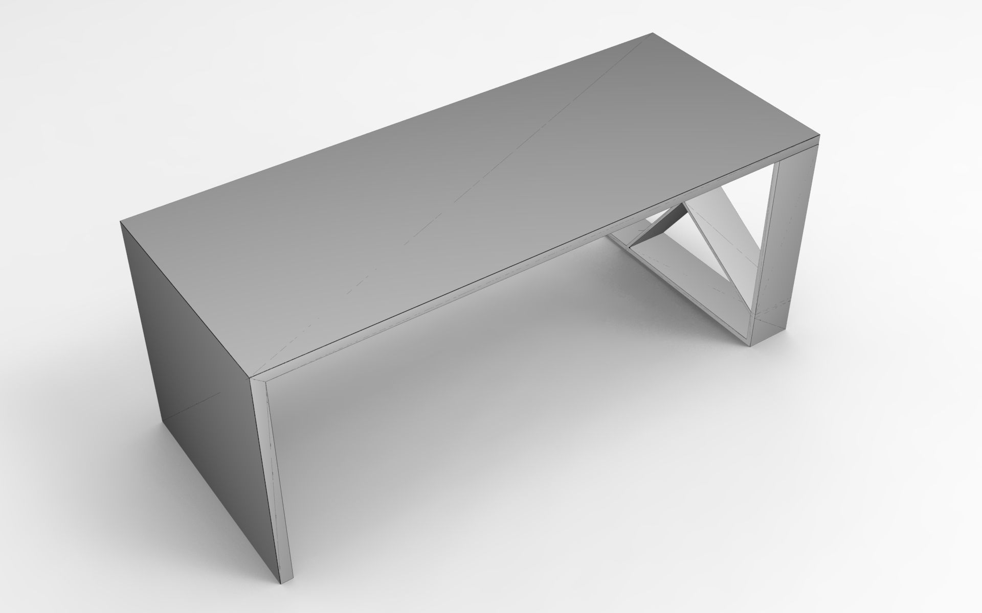 Zizi Table Low-poly 3D model_6