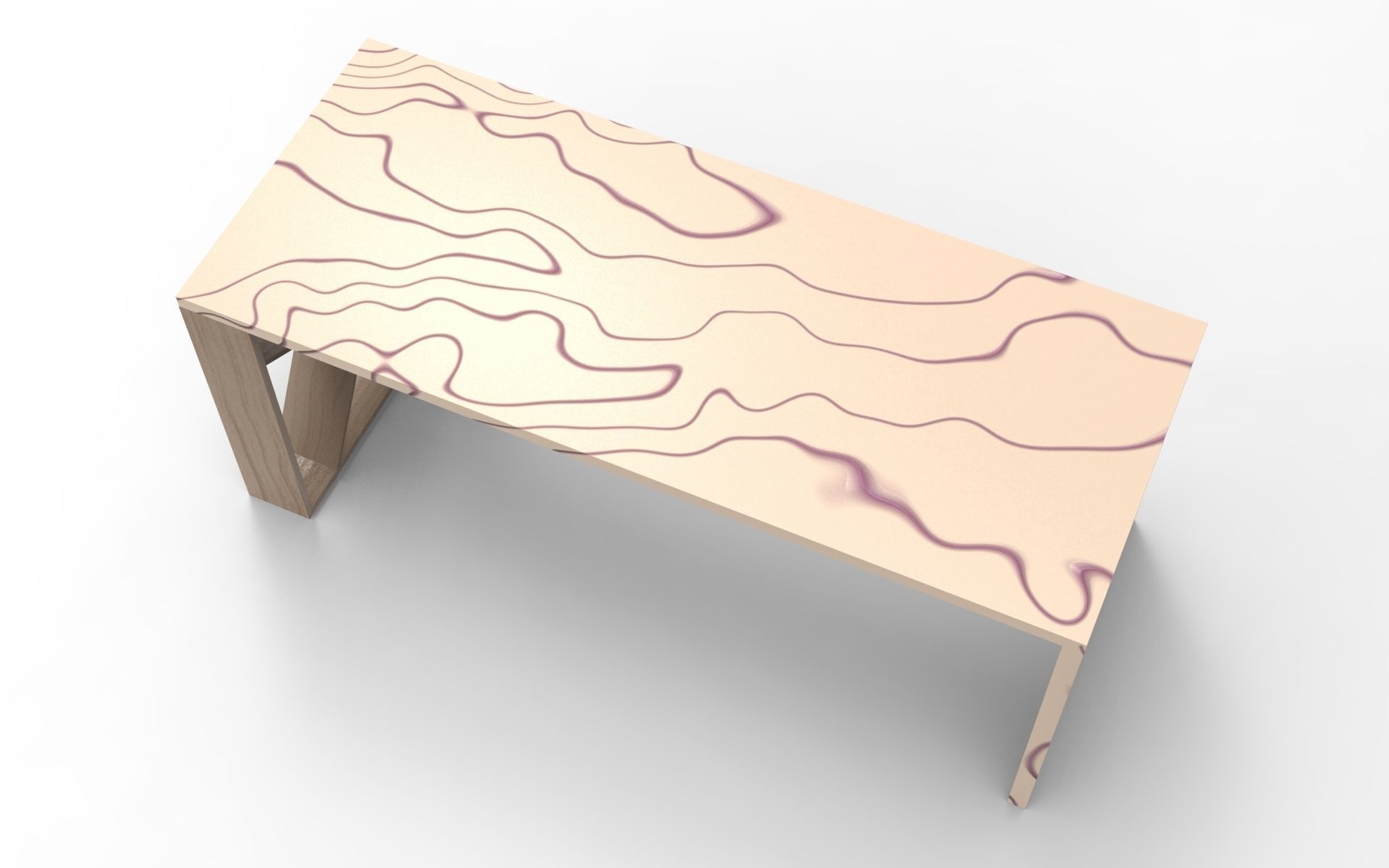 Zizi Table Low-poly 3D model_3