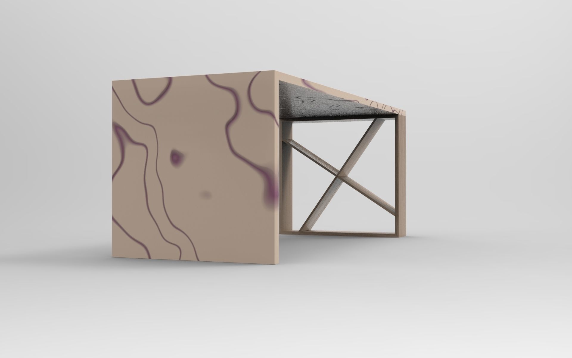 Zizi Table Low-poly 3D model_2