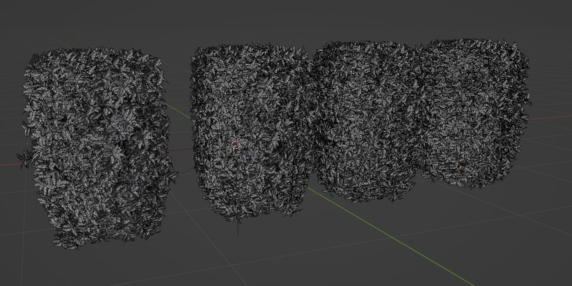 Laurel Hedging Bushes collection vol 129-Blender 3D model_6