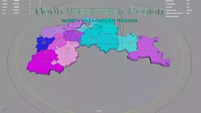 North Kazakhstan Region  Kazakhstan map region geography