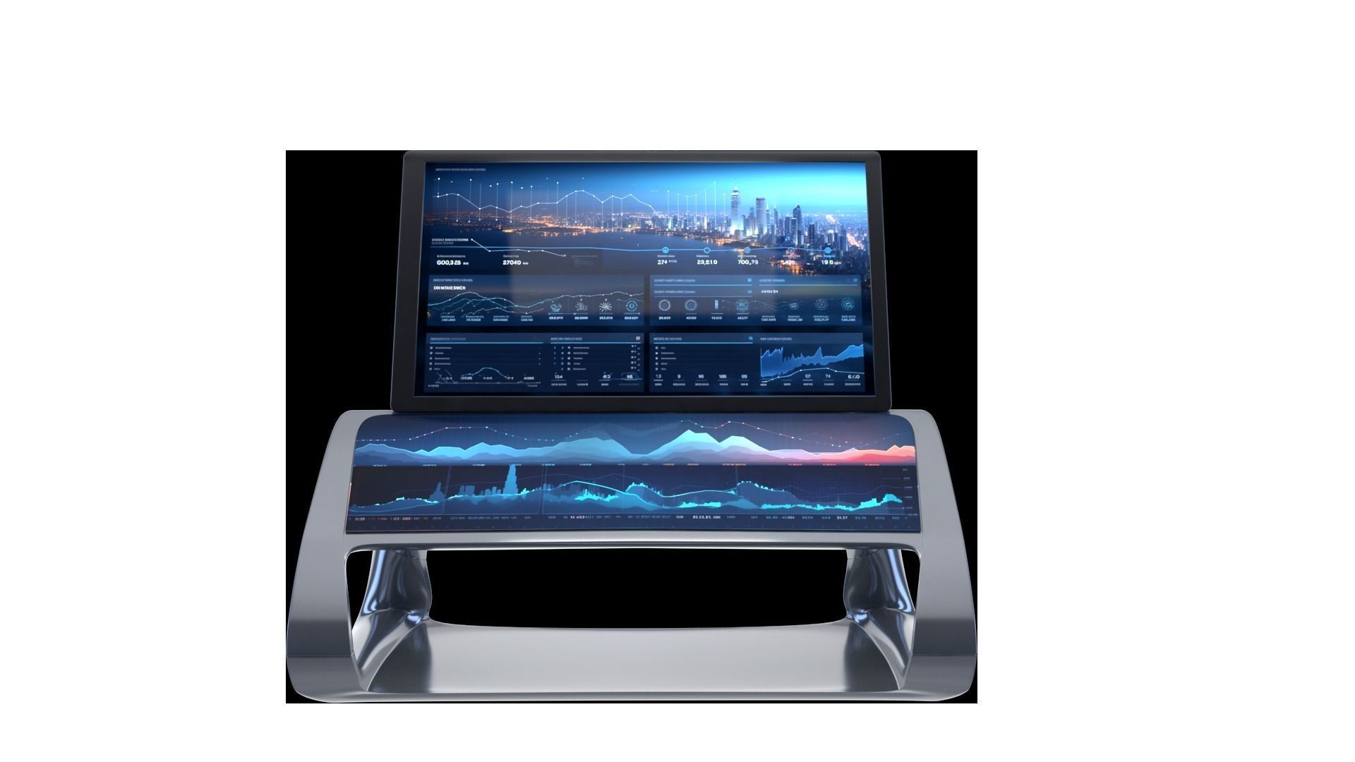 Multifunction display 3D model_3