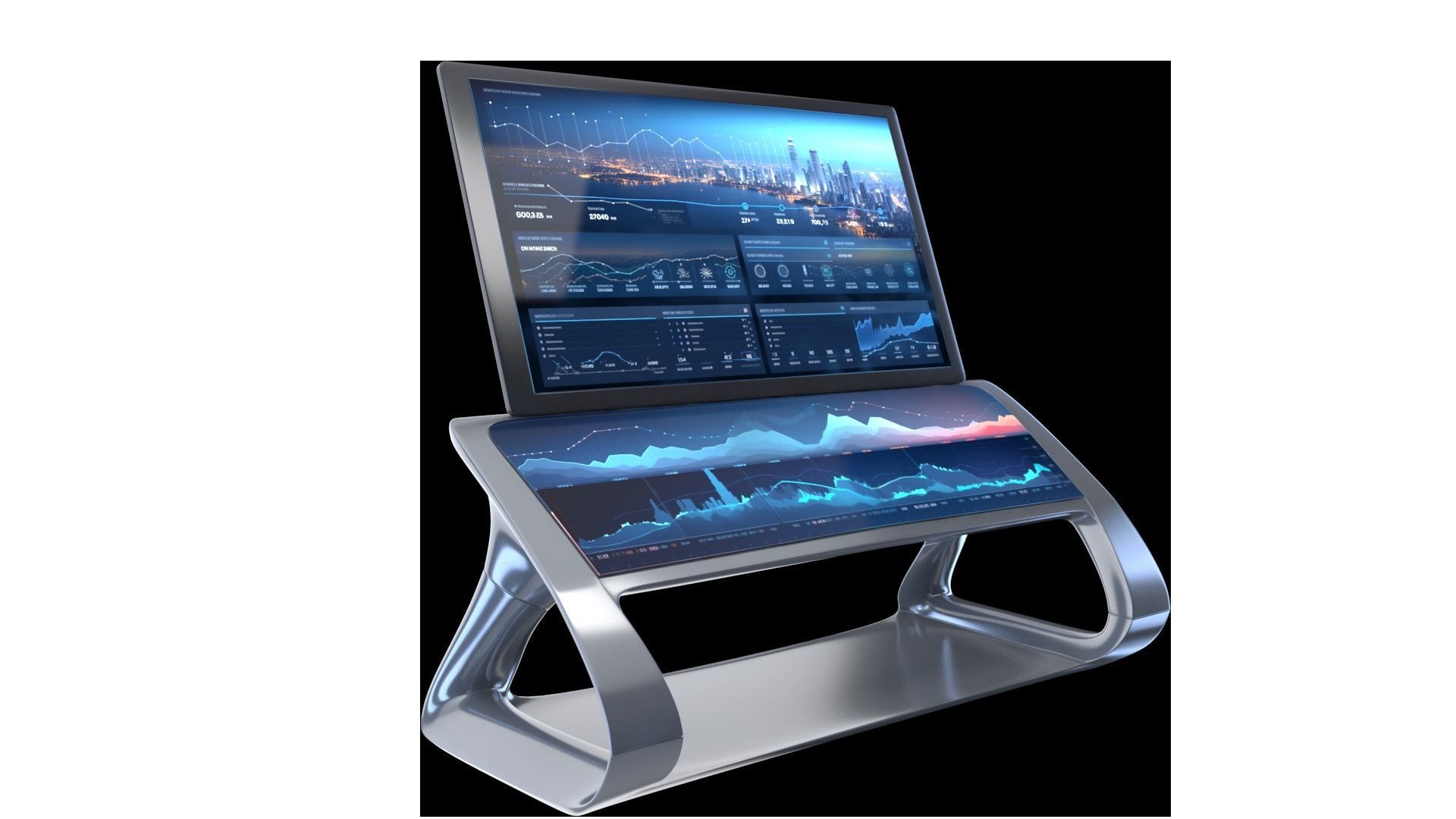 Multifunction display 3D model_2