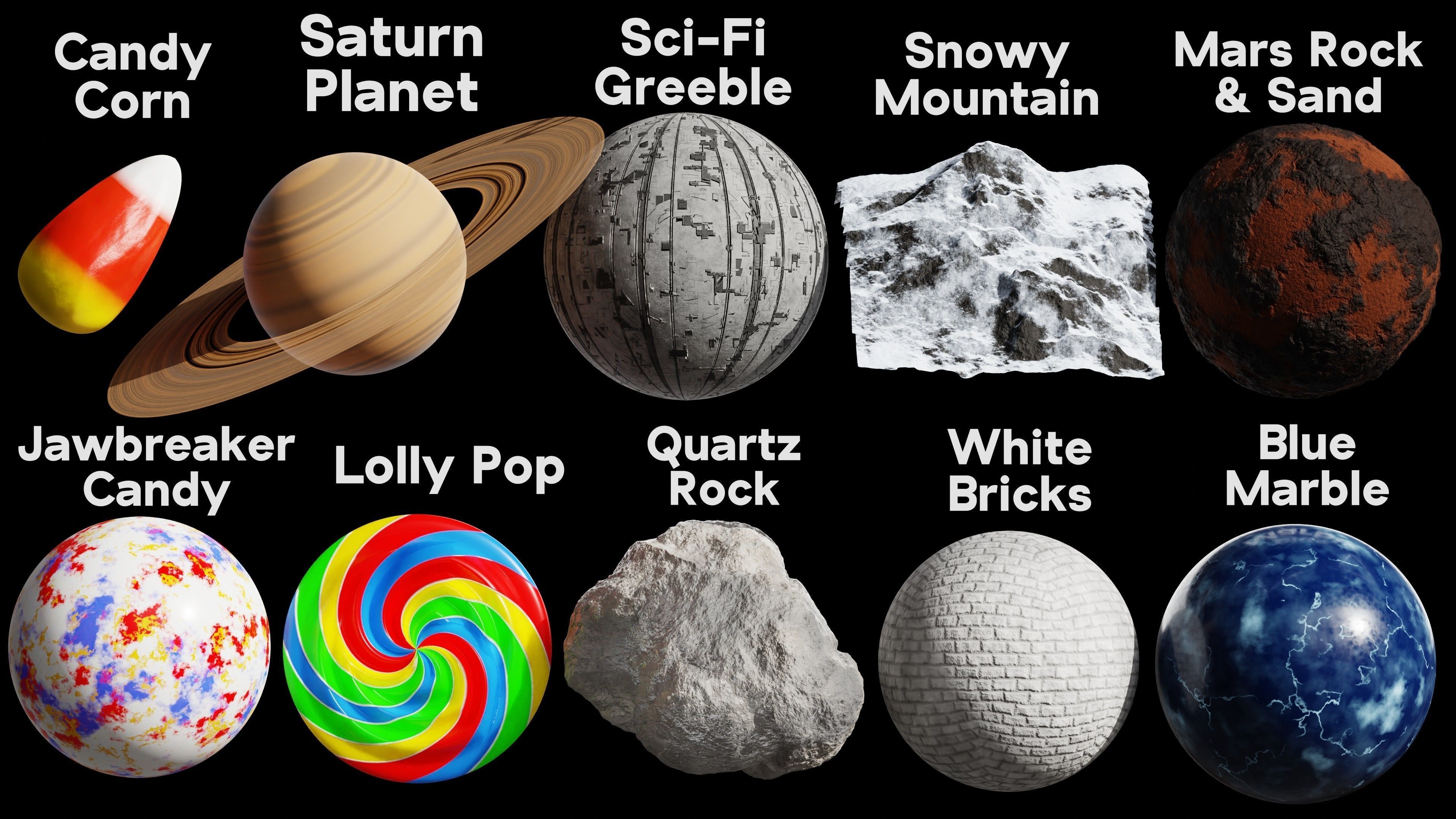 Blender Procedural Material Pack 16 Texture_1