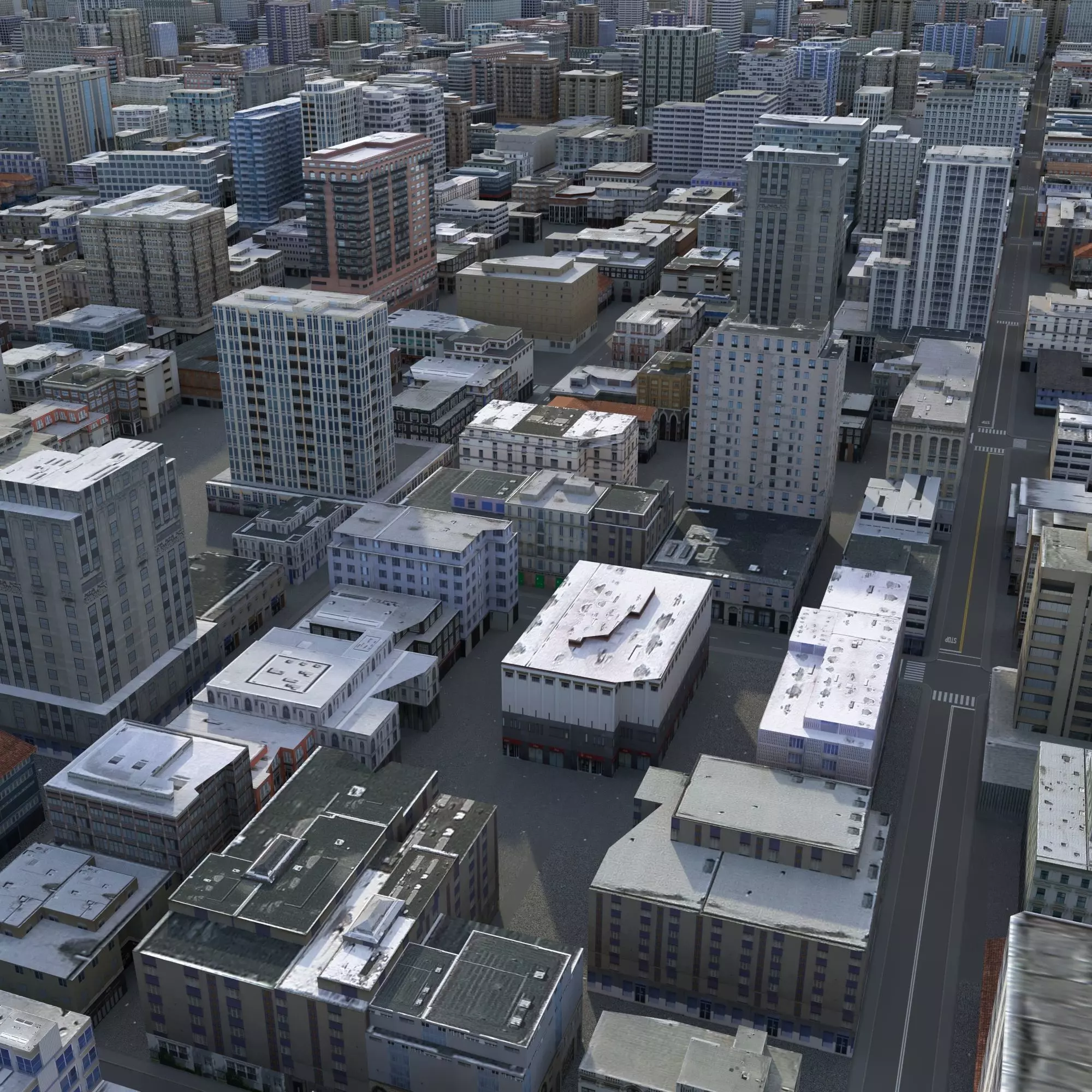 City 85 Low-poly 3D model