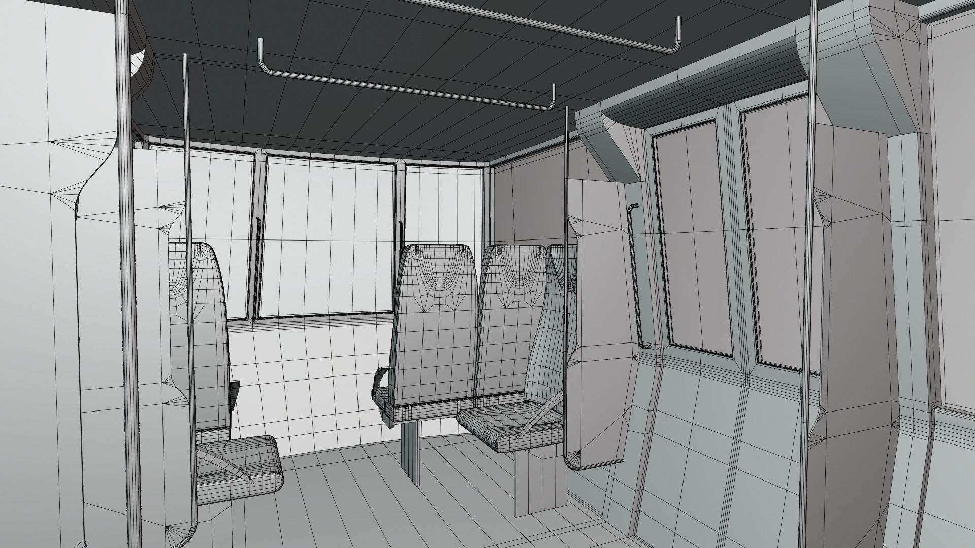 Elevated train 2023 3D model_13