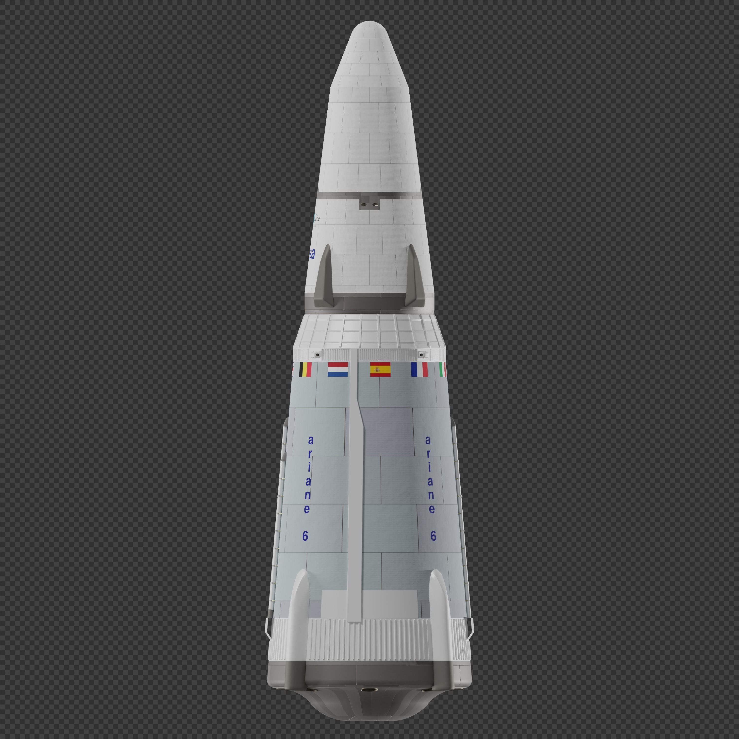 Ariane X Rocket 3D model_3
