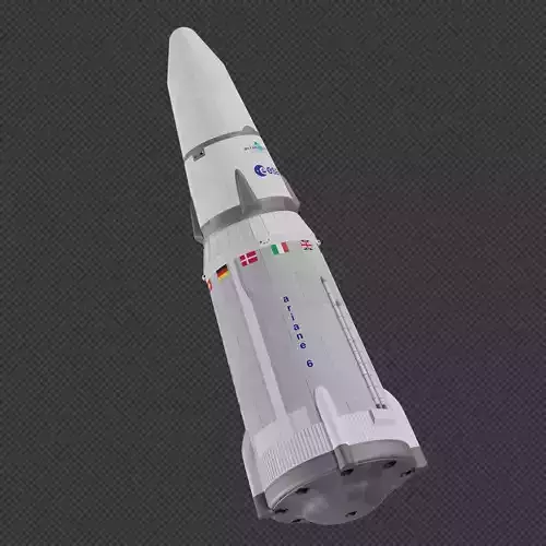 Ariane X Rocket 3D model