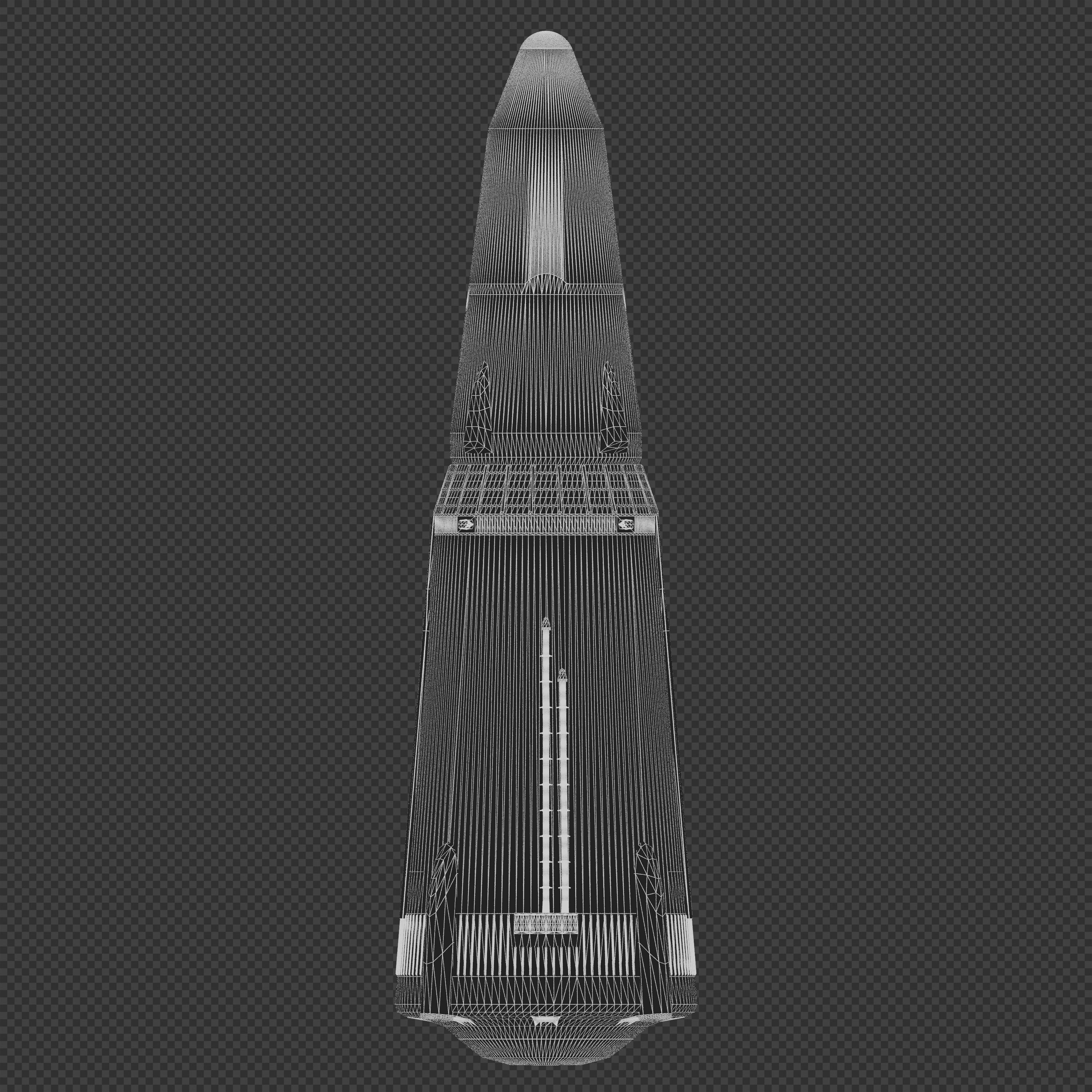 Ariane X Rocket 3D model_12