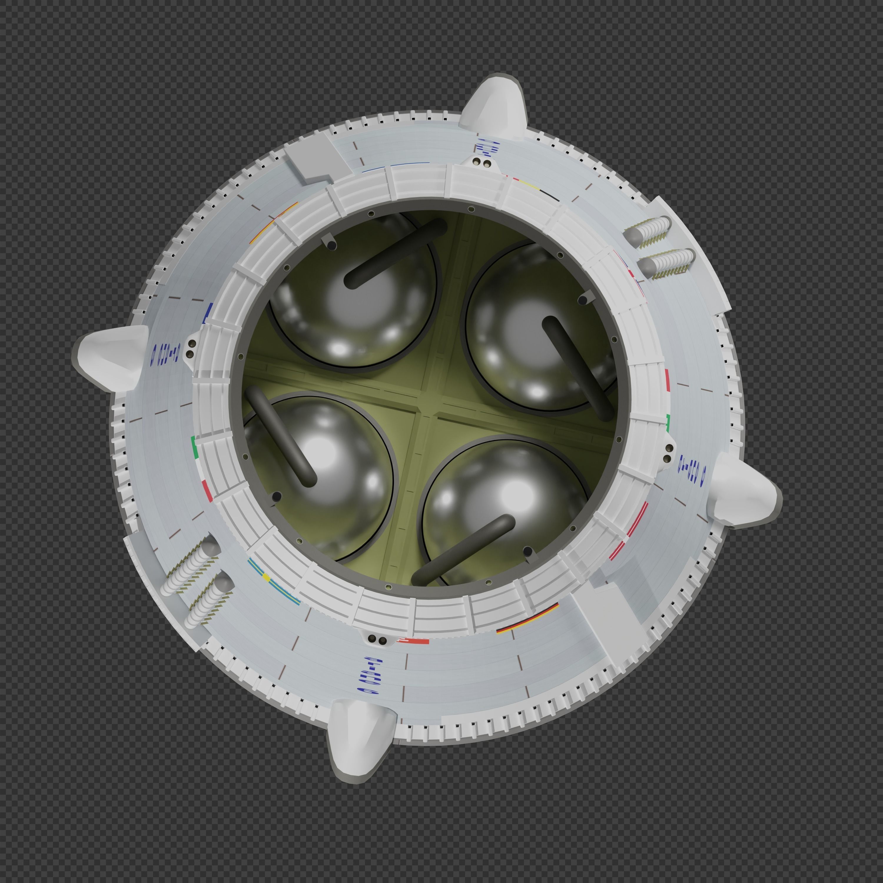 Ariane X Rocket 3D model_6