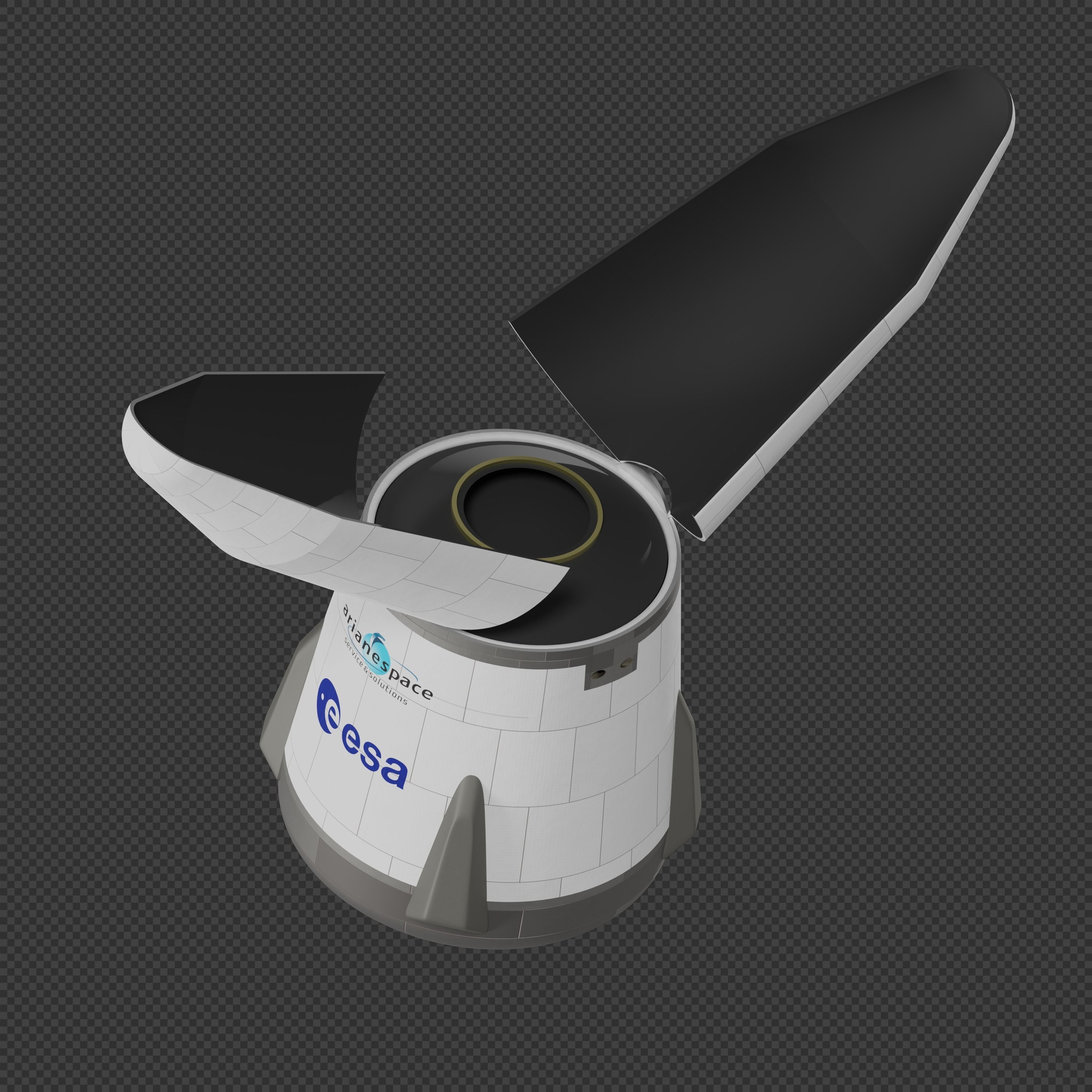 Ariane X Rocket 3D model_8