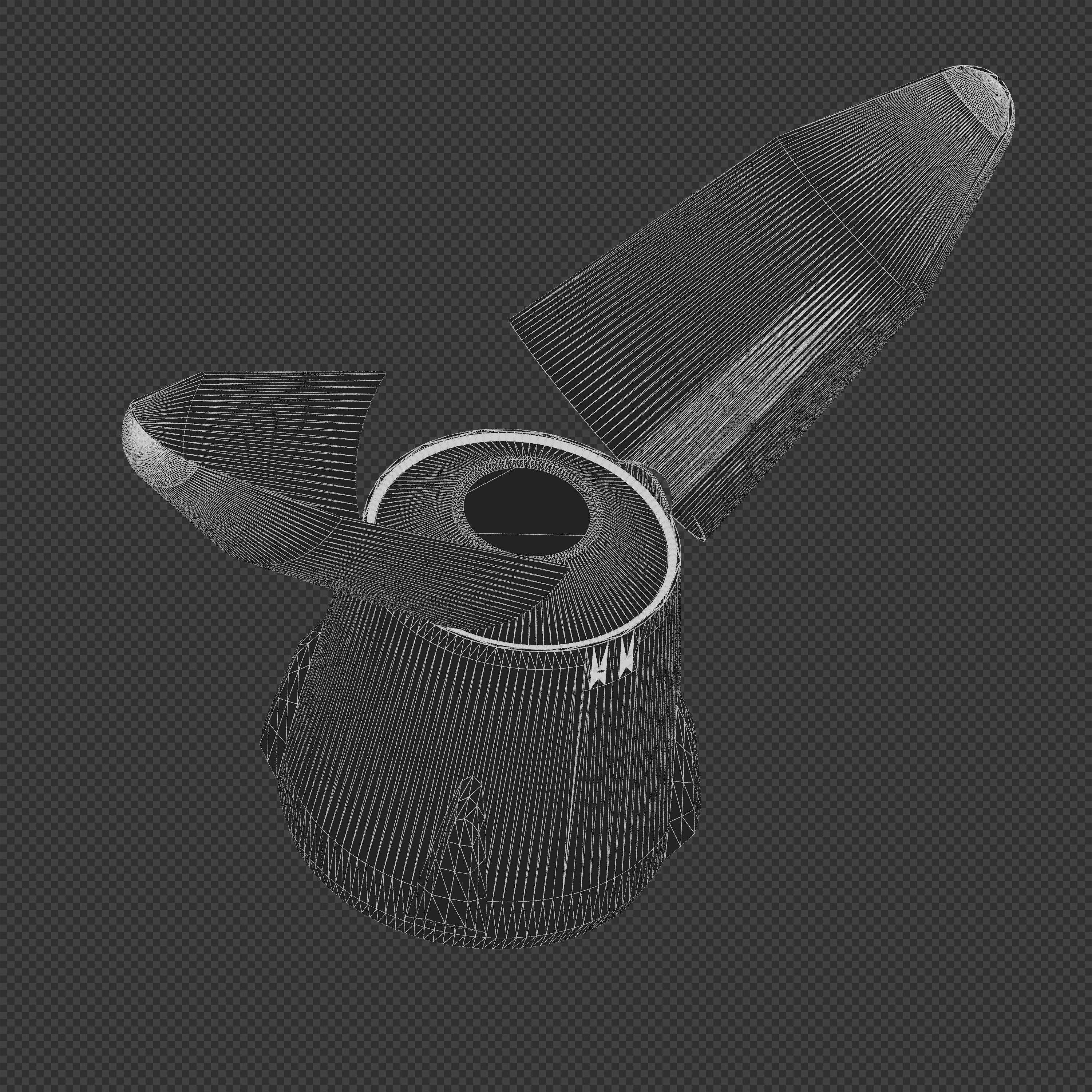Ariane X Rocket 3D model_10