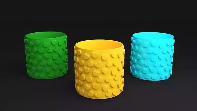 Pot 3D model 3D print model 17