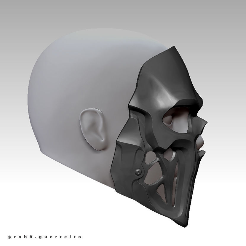 GHOST POSSESSED SIMON RILEY MASK - MODERN WARFARE 2 - 3 WARZONE 3D print model_4