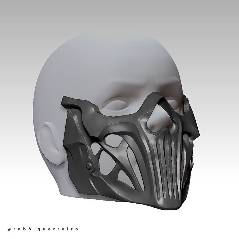 GHOST POSSESSED SIMON RILEY MASK - MODERN WARFARE 2 - 3 WARZONE 3D print model_8