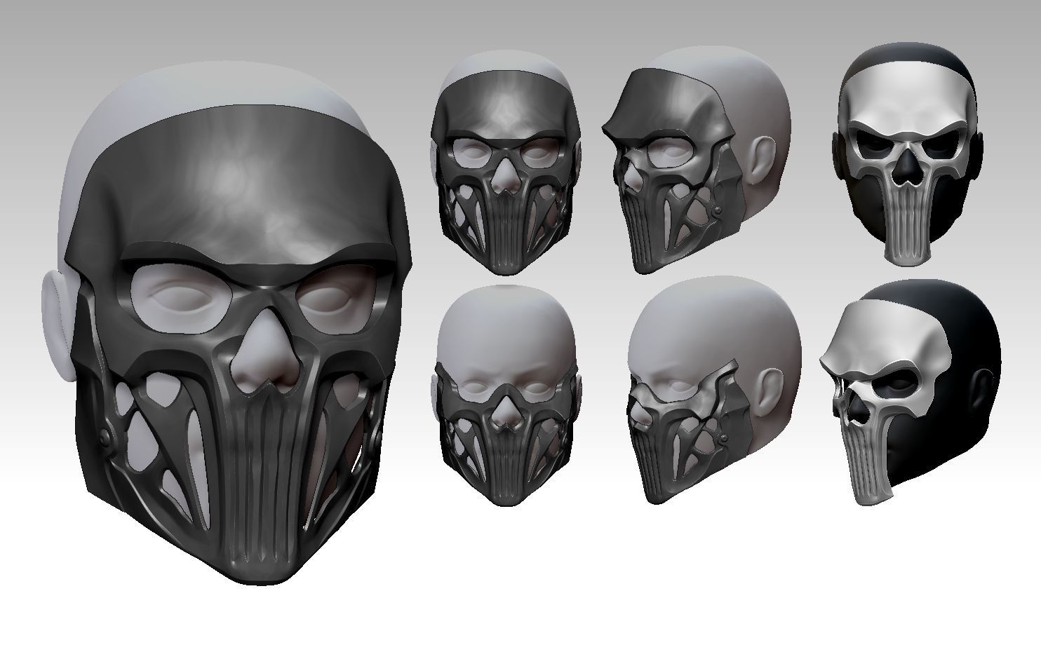 GHOST POSSESSED SIMON RILEY MASK - MODERN WARFARE 2 - 3 WARZONE 3D print model_11