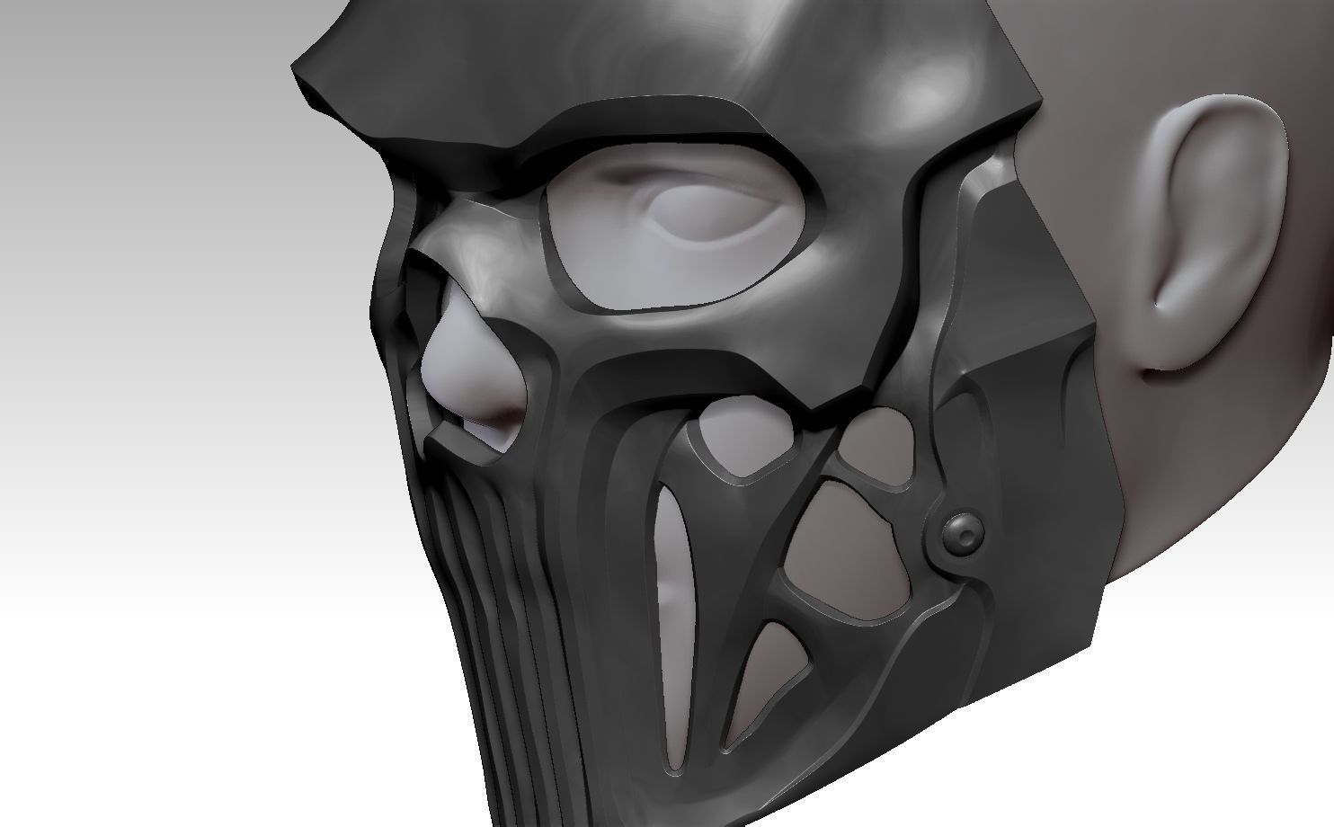 GHOST POSSESSED SIMON RILEY MASK - MODERN WARFARE 2 - 3 WARZONE 3D print model_5