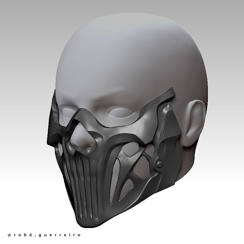 GHOST POSSESSED SIMON RILEY MASK - MODERN WARFARE 2 - 3 WARZONE 3D print model_7