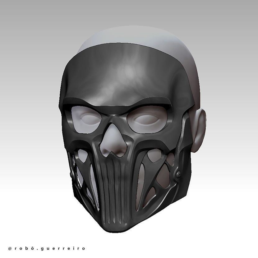 GHOST POSSESSED SIMON RILEY MASK - MODERN WARFARE 2 - 3 WARZONE 3D print model_2