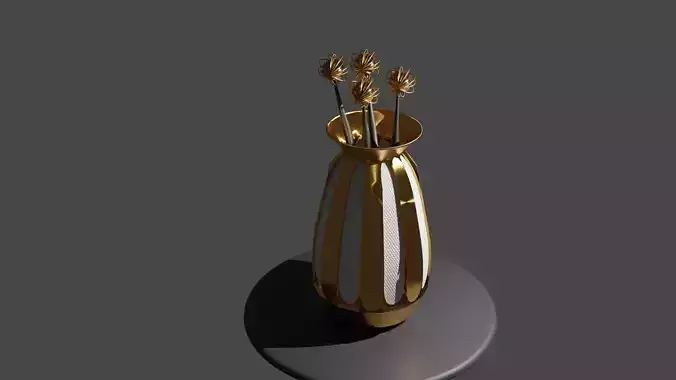 LOW POLY  COOL VASE ENJOY 