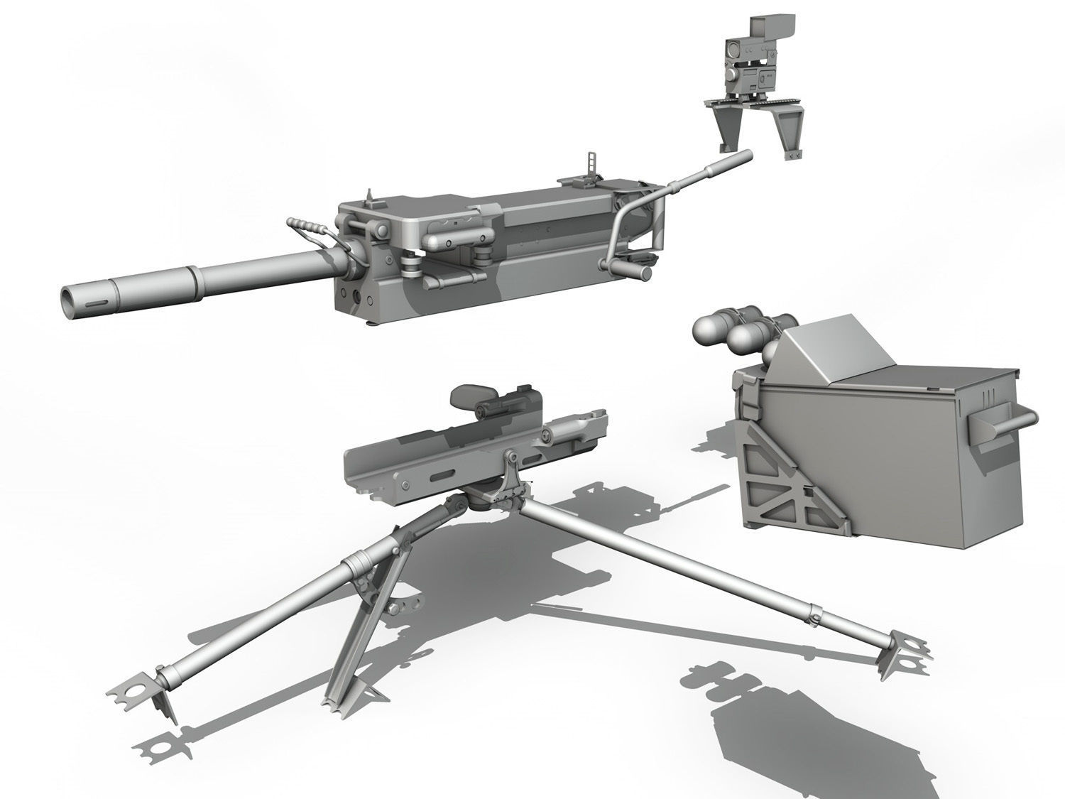 40mm Grenade Machine Gun 3D model_8