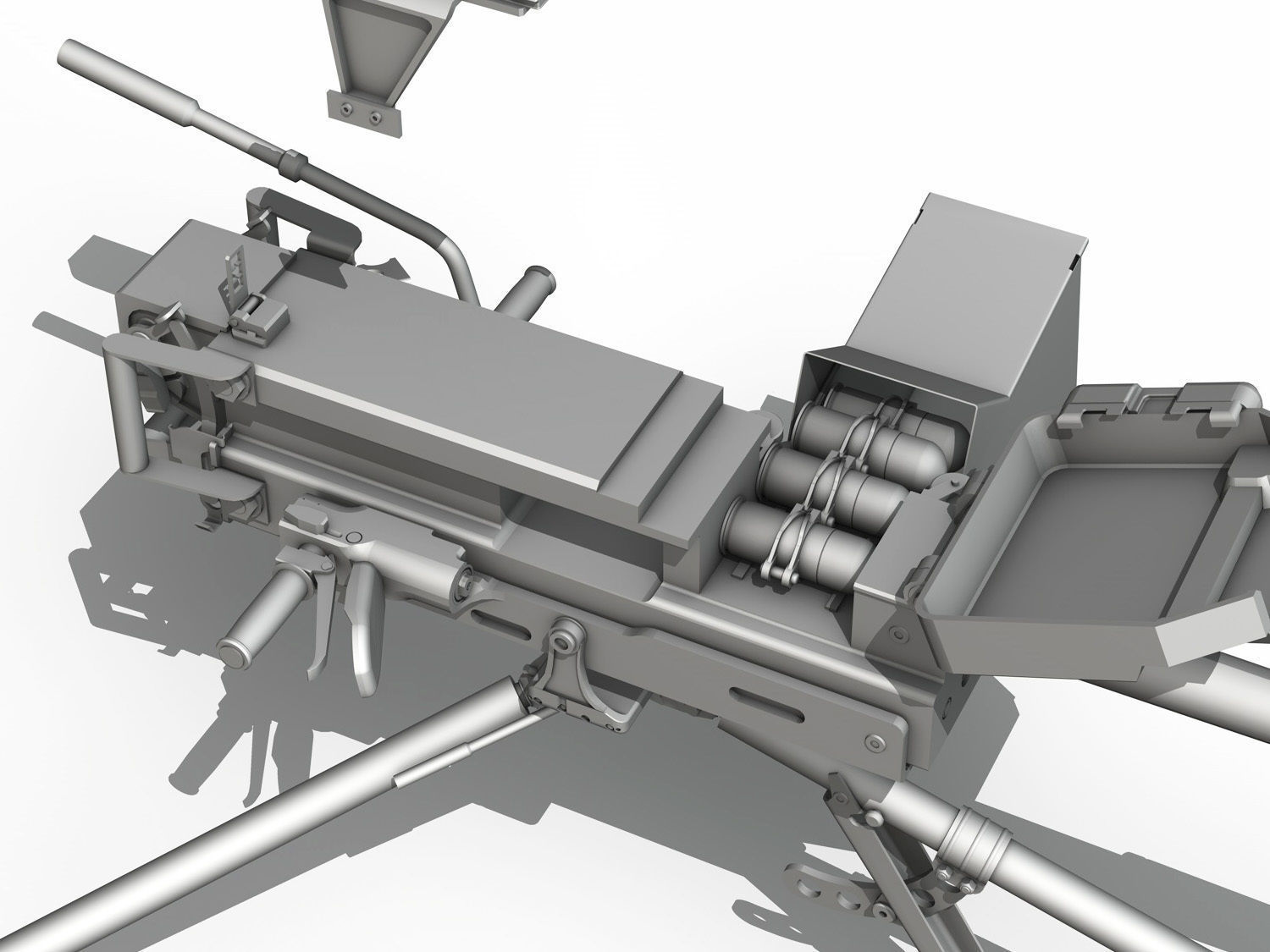 40mm Grenade Machine Gun 3D model_9