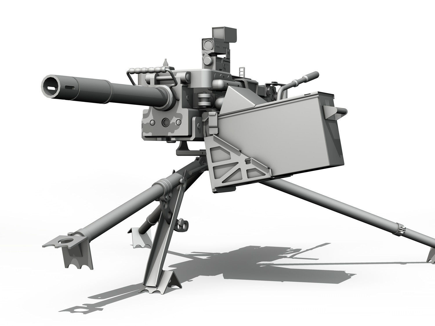 40mm Grenade Machine Gun 3D model_1