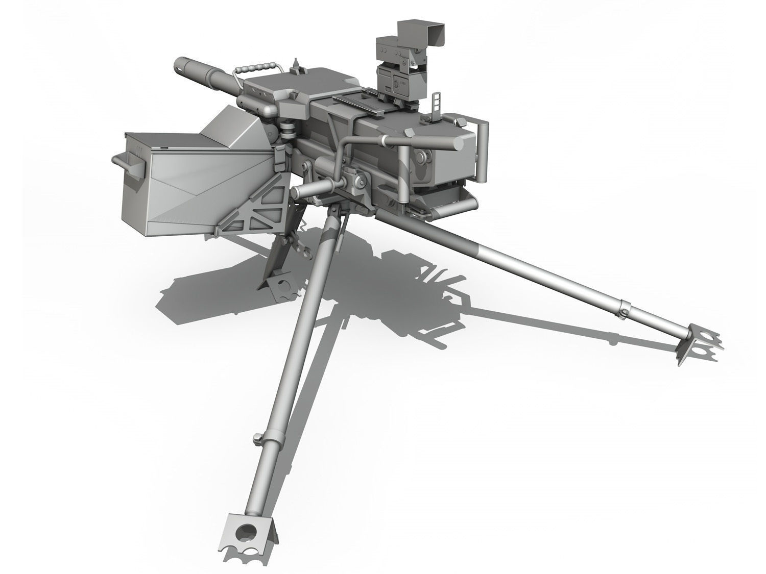 40mm Grenade Machine Gun 3D model_4
