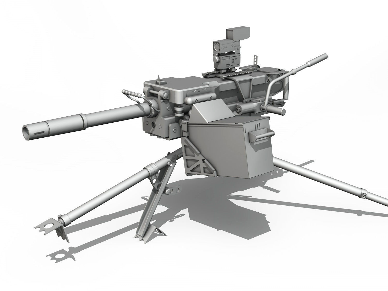 40mm Grenade Machine Gun 3D model_2