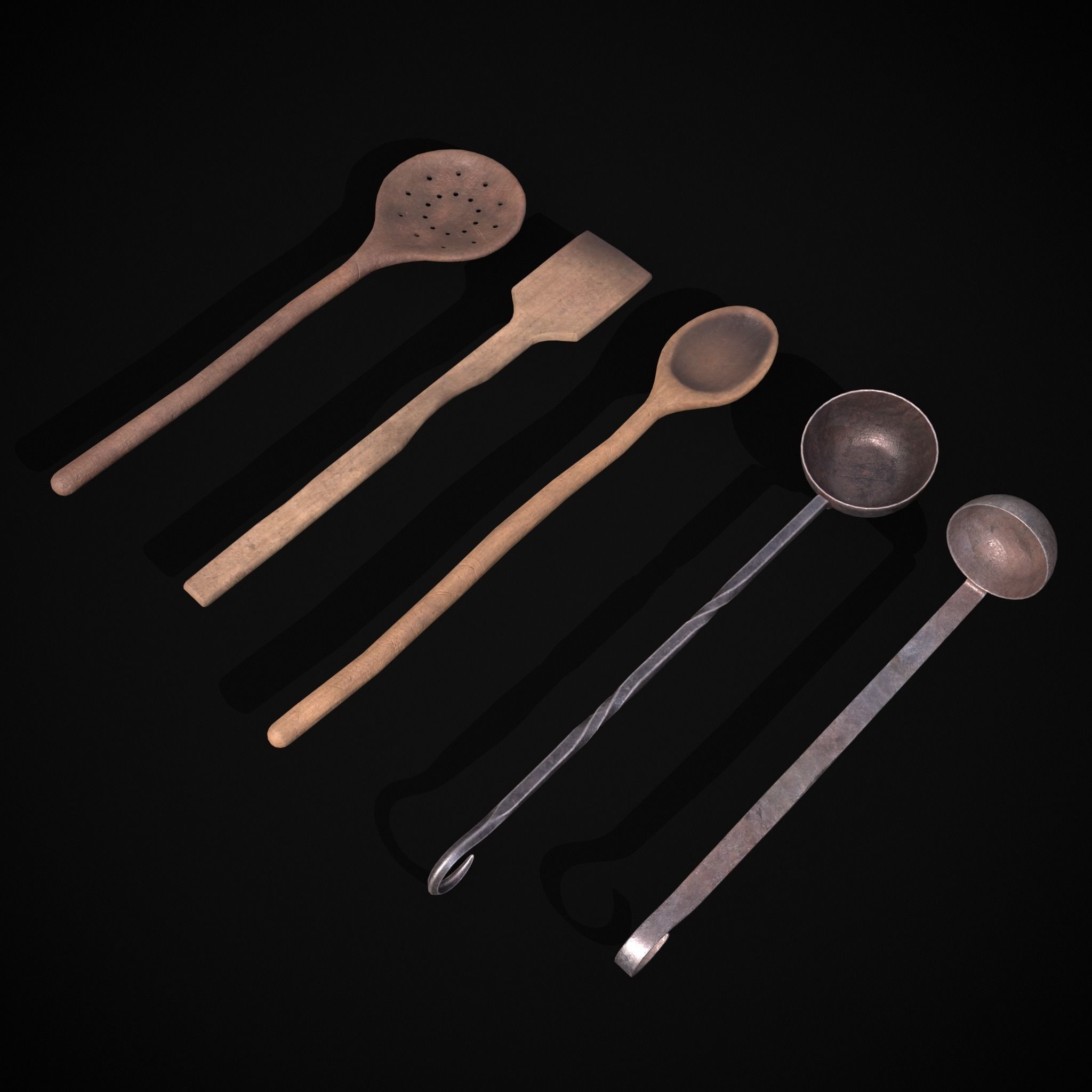 High Quality Medieval Props Pack 3D Model Collection_153