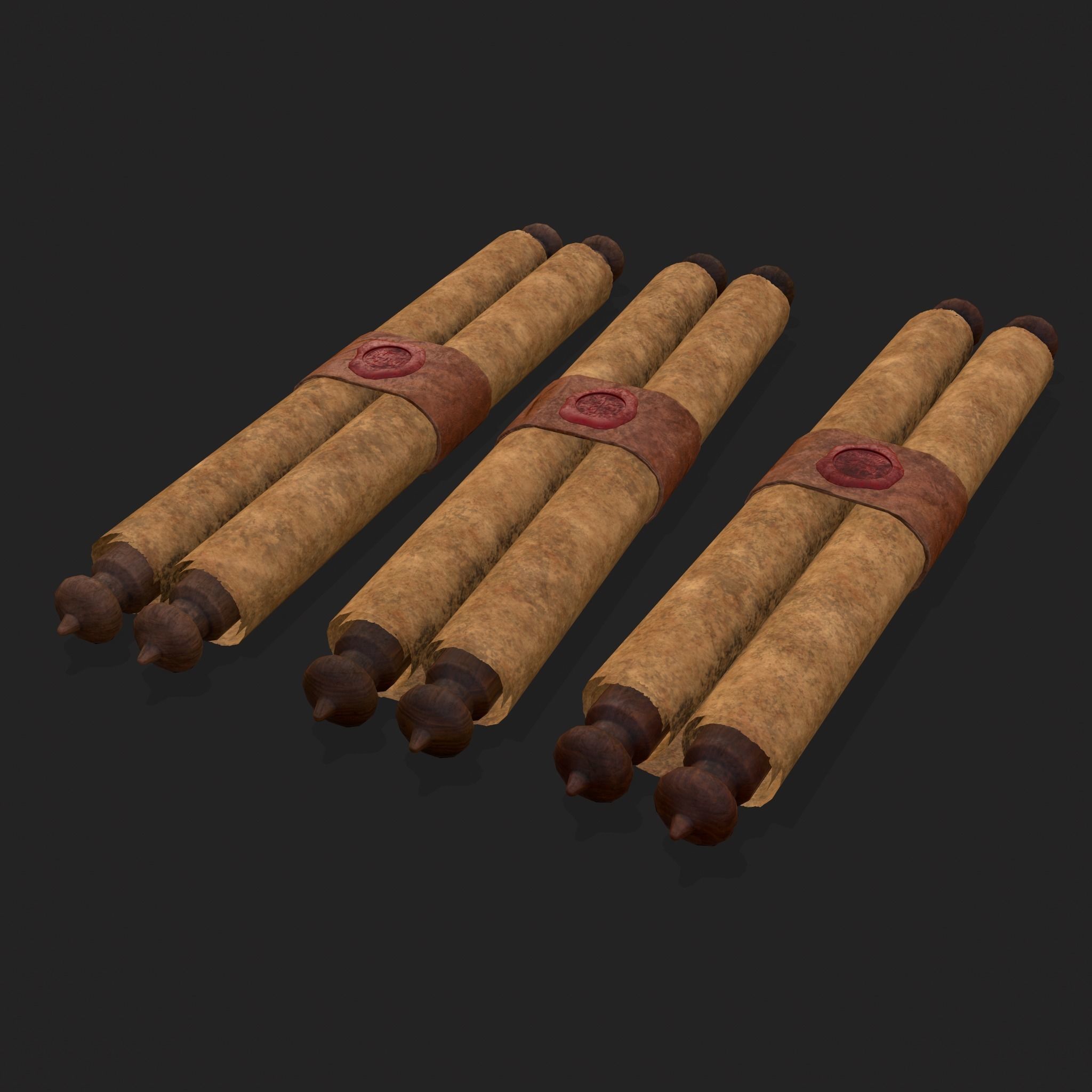 High Quality Medieval Props Pack 3D Model Collection_150