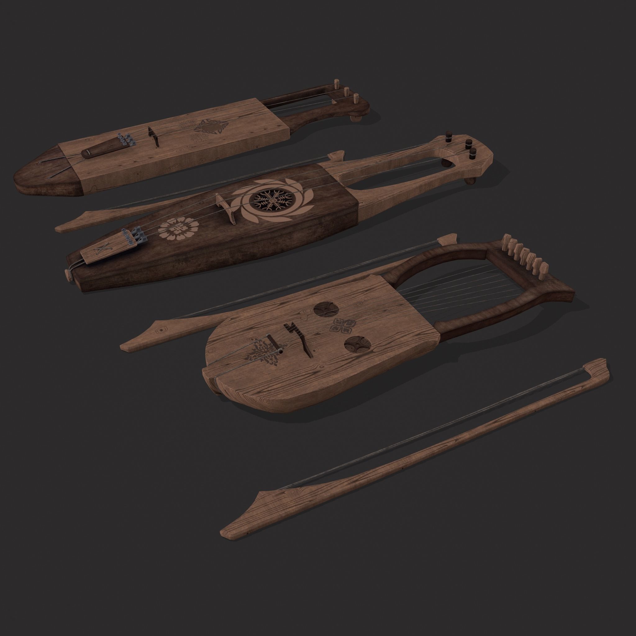 High Quality Medieval Props Pack 3D Model Collection_81