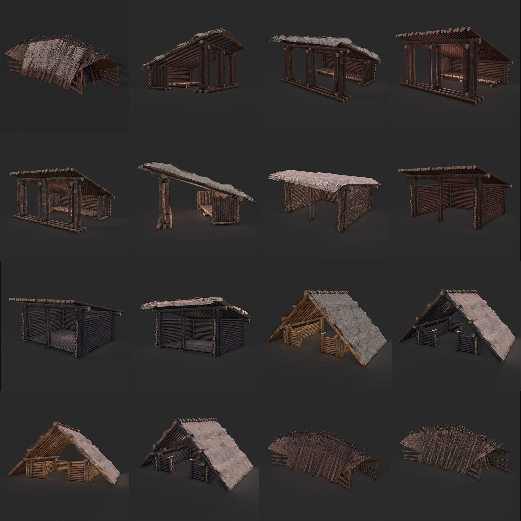 High Quality Medieval Props Pack 3D Model Collection_53