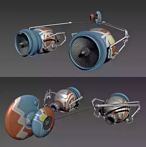 Elan Mak  Podracer for 3 75 inch  3D print model