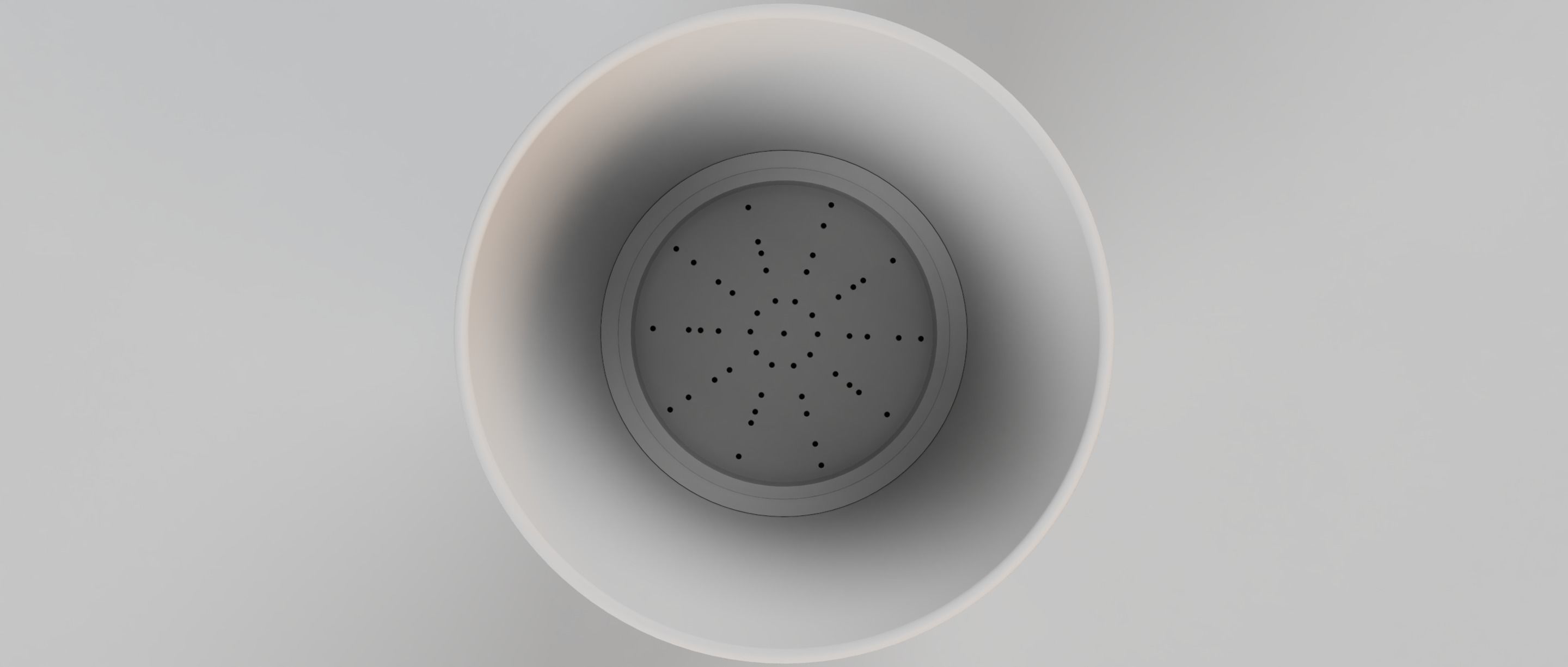 Plant Pot with screw on drainage catcher  3D print model_3
