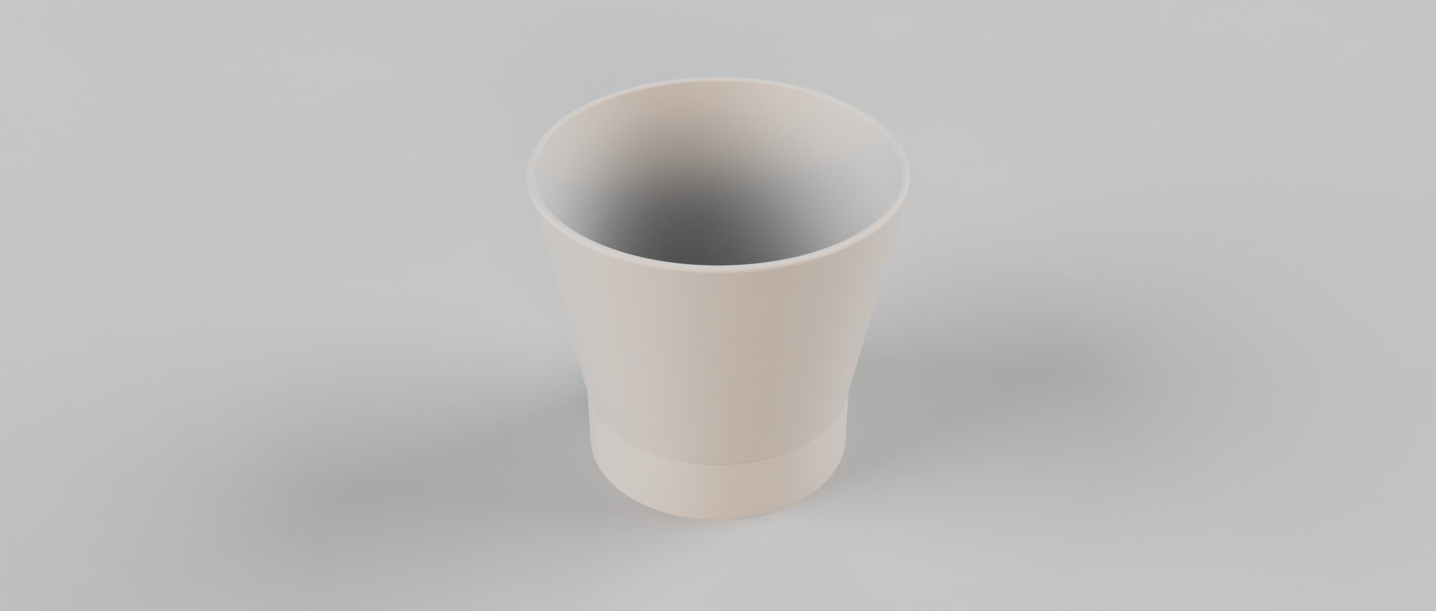 Plant Pot with screw on drainage catcher  3D print model_4