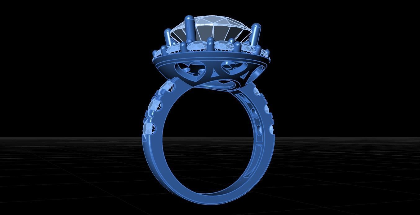 Women Ring 3D print model_2