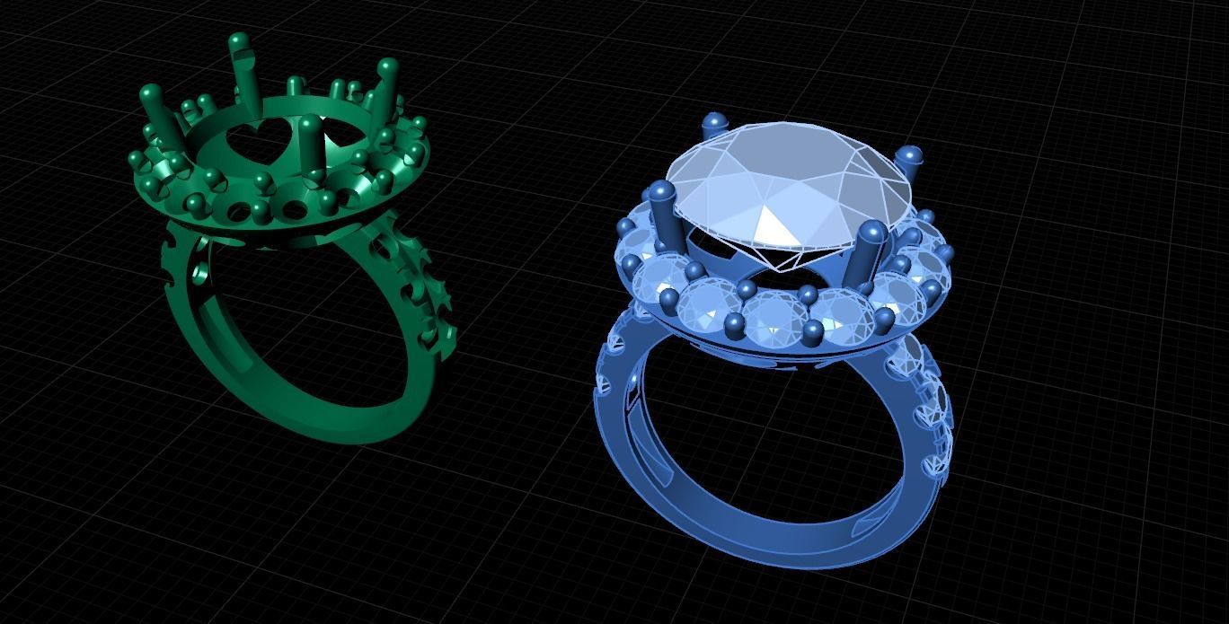 Women Ring 3D print model_1