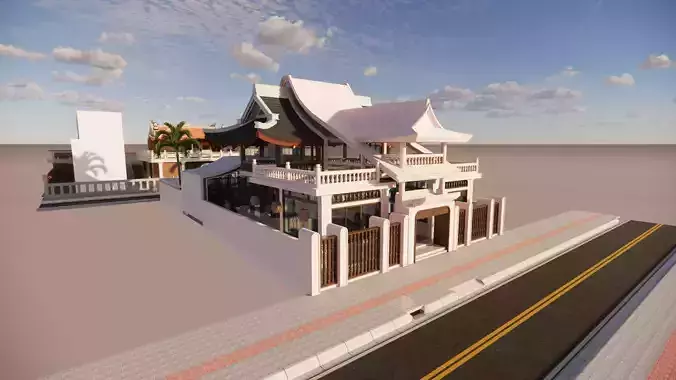 creative traditional structure Free 3D model