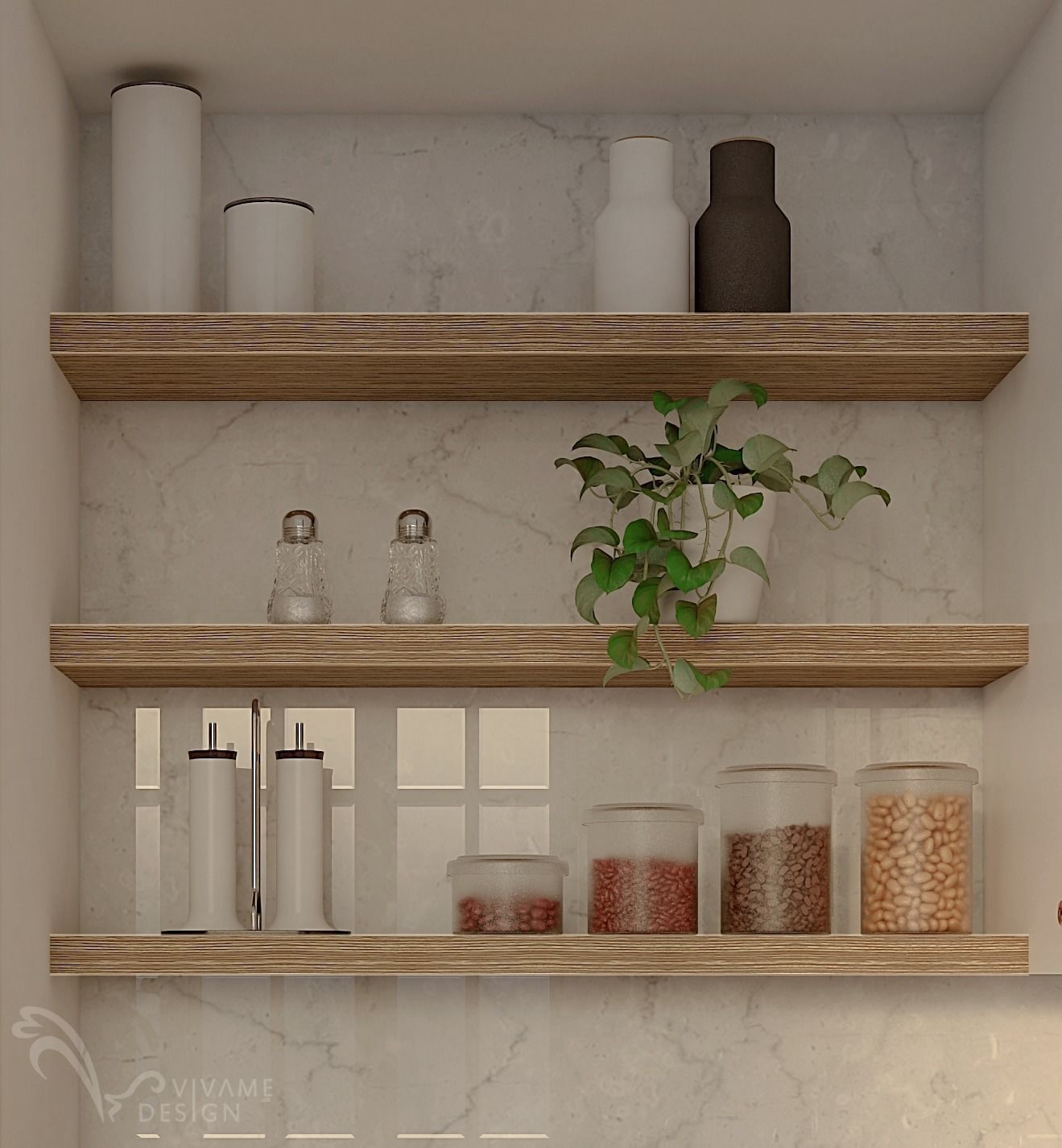 Modern Classic Pantry Dining and Kitchen 3D model_8