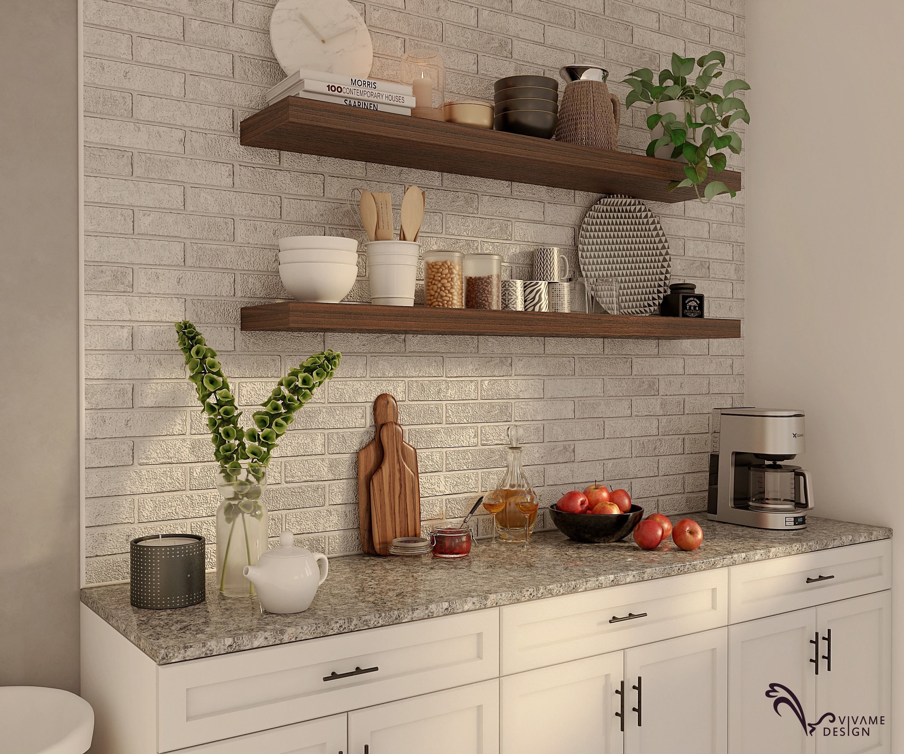 Modern Classic Pantry Dining and Kitchen 3D model_13