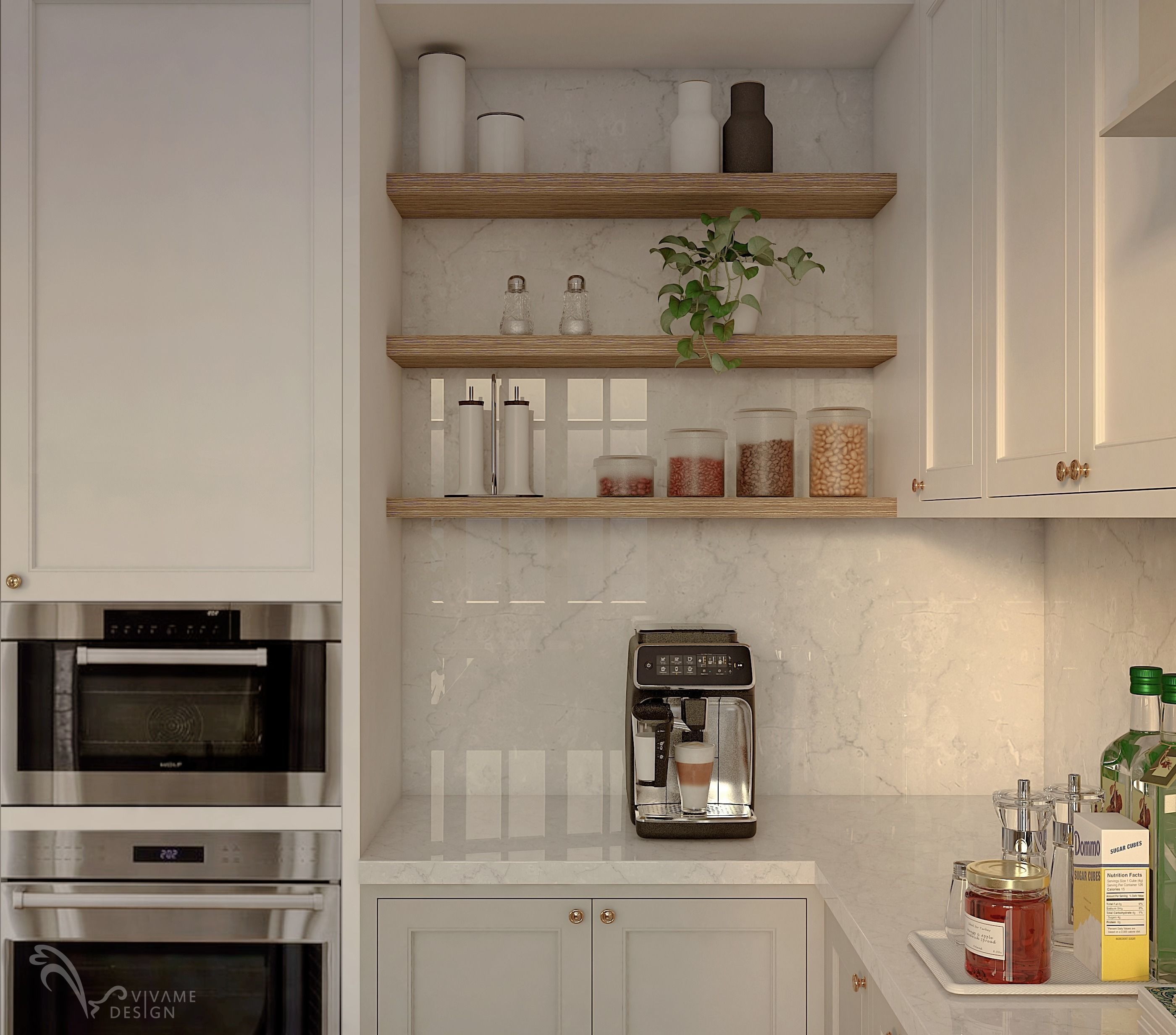 Modern Classic Pantry Dining and Kitchen 3D model_7