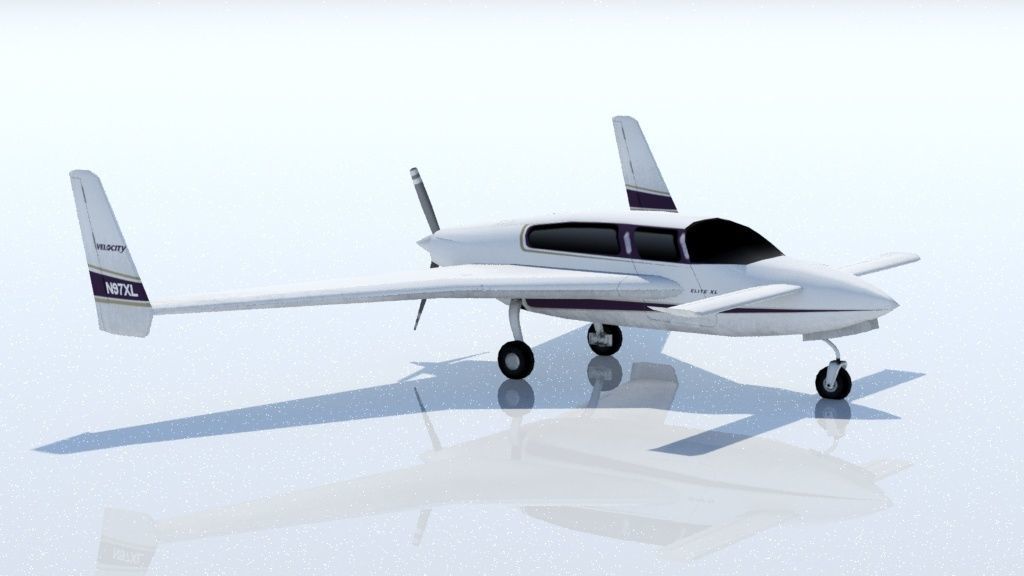 Velocity XL static low poly  Low-poly 3D model_3
