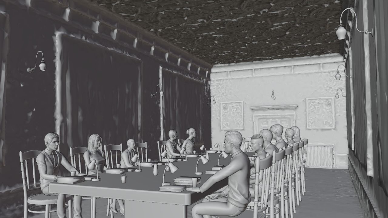 Realistic Meeting Room 3D Model 3D model_8